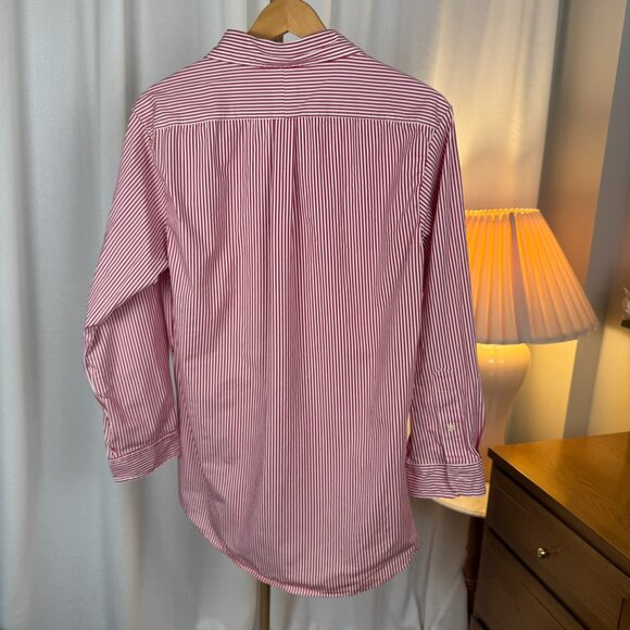 Polo Ralph Lauren Red White Stripe Button Down Men's Shirt XXL - Picture 2 of 8